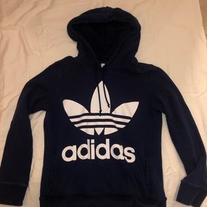 Dark Blue Adidas Hoodie.